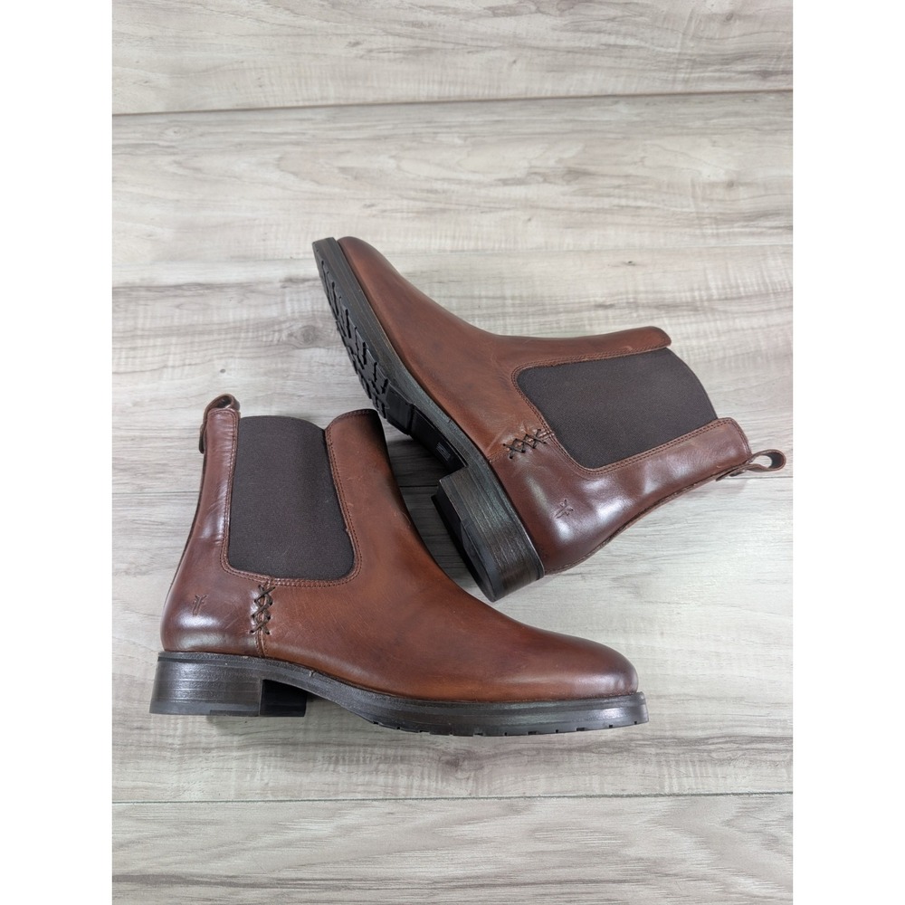 Frye Women's Melissa Double Sole Chelsea Boots Brown Size 9 B - Picture 6 of 15